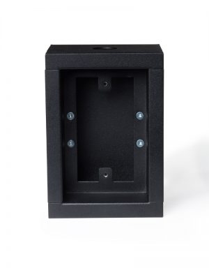 Surface mount single gang low voltage case - no door.