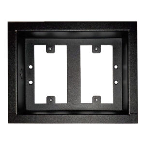 Dual gang insert with no door. Front View.