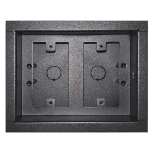 Surface mount dual gang low voltage case - no door.