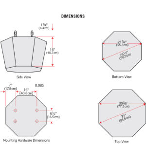 SP840A and SP860A Dimensions