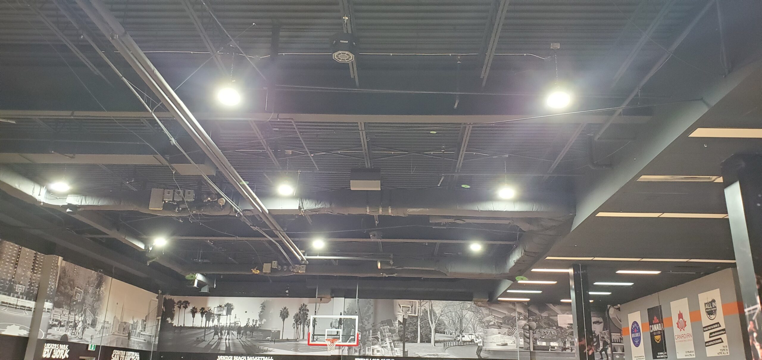 Octasound Speakers in Basketball Gym